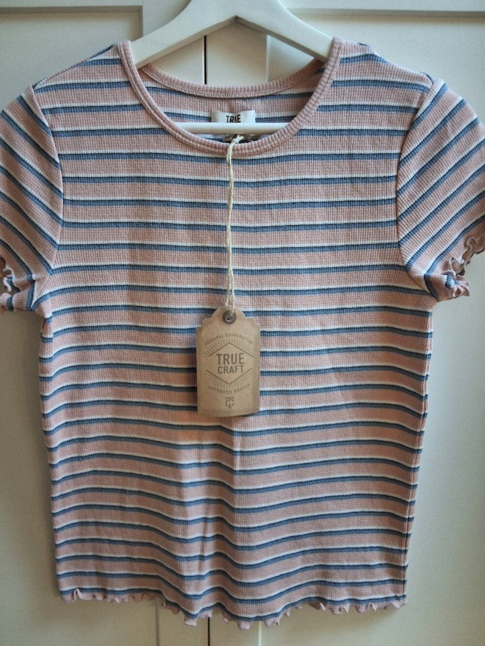 True Craft Short Sleeved Striped Tee
